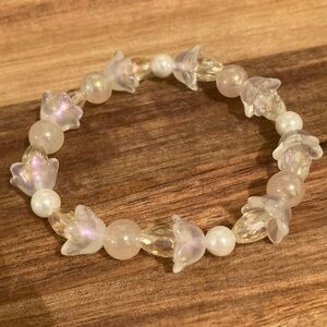 Handmade Floral Beaded Bracelet